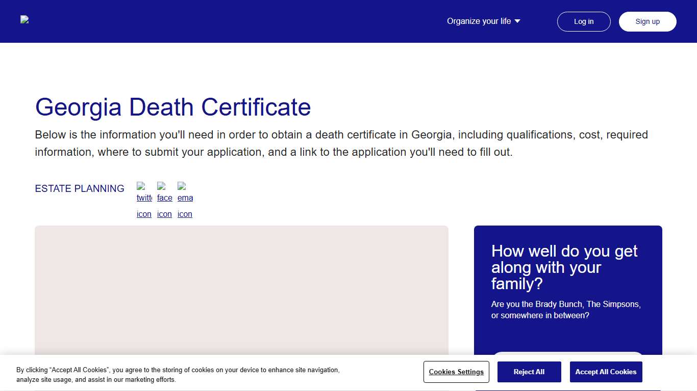 Georgia Death Certificate Everplans